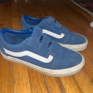Blue Velcro vans